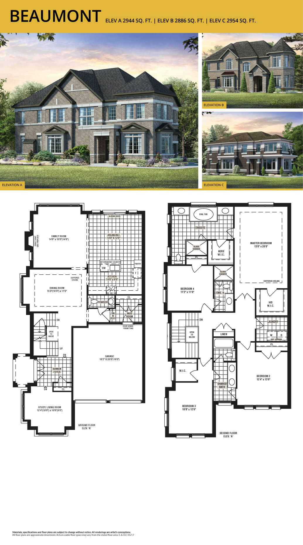 New Seaton Beaumont Floor Plan, Pickering ON Livabl
