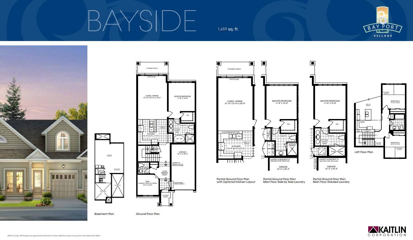 Bayport Village BAYSIDE Floor Plan, Midland ON Livabl