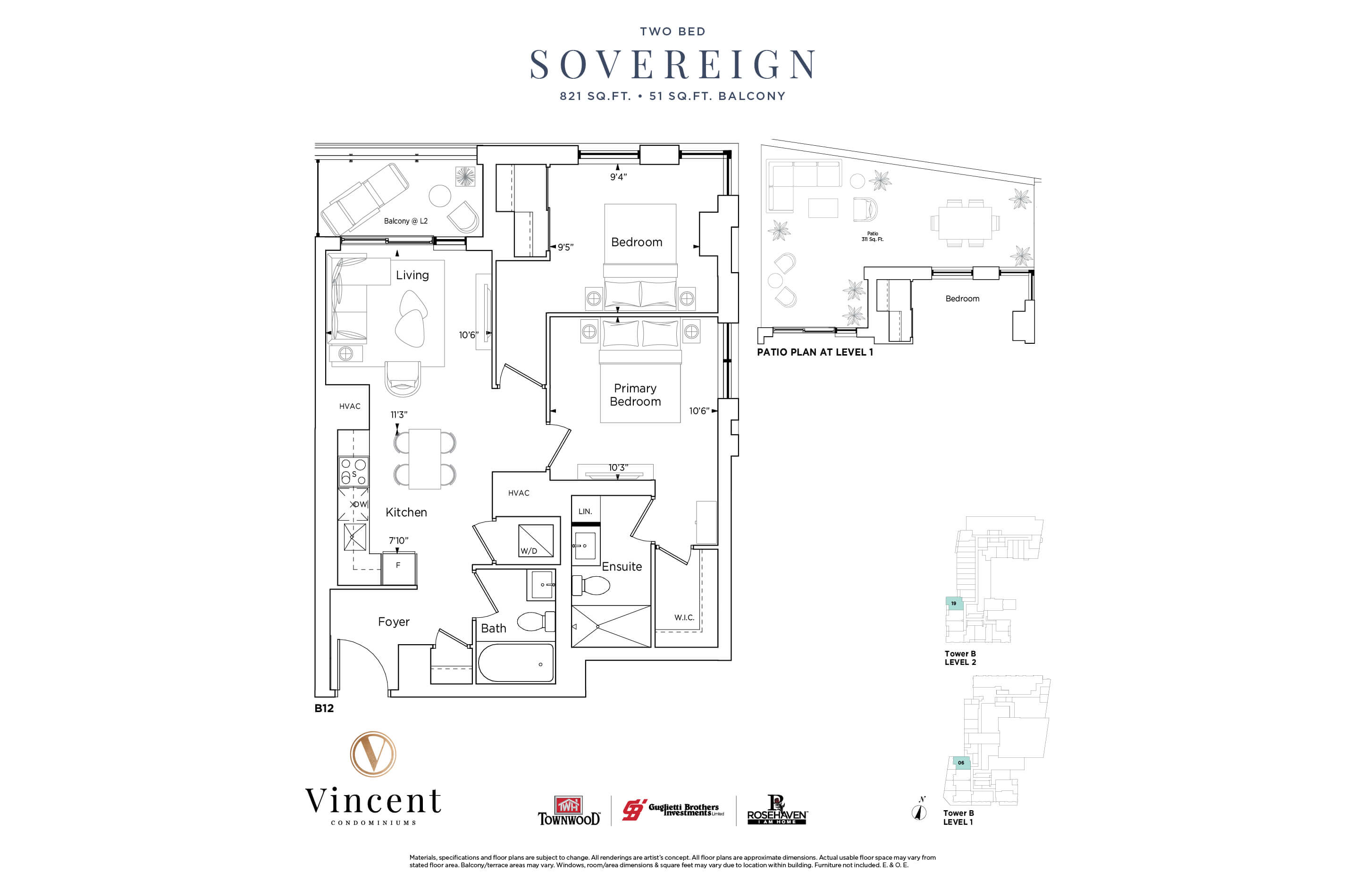 Vincent Condominiums Sovereign Floor Plan, Vaughan ON Livabl