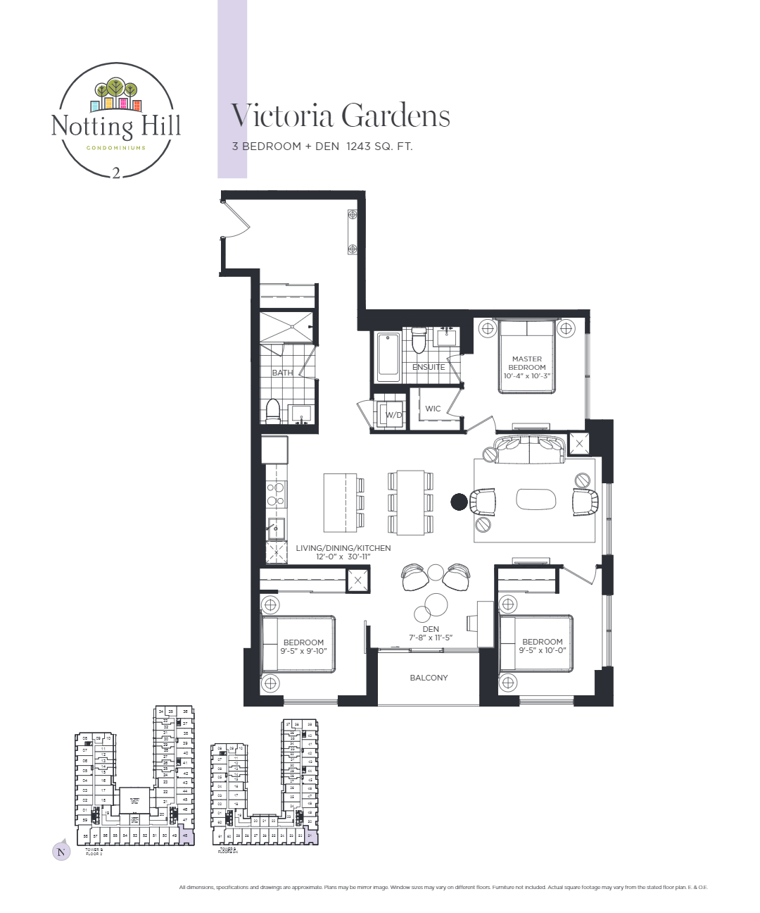 Notting Hill Condominiums Victoria Gardens Floor Plan, Toronto ON