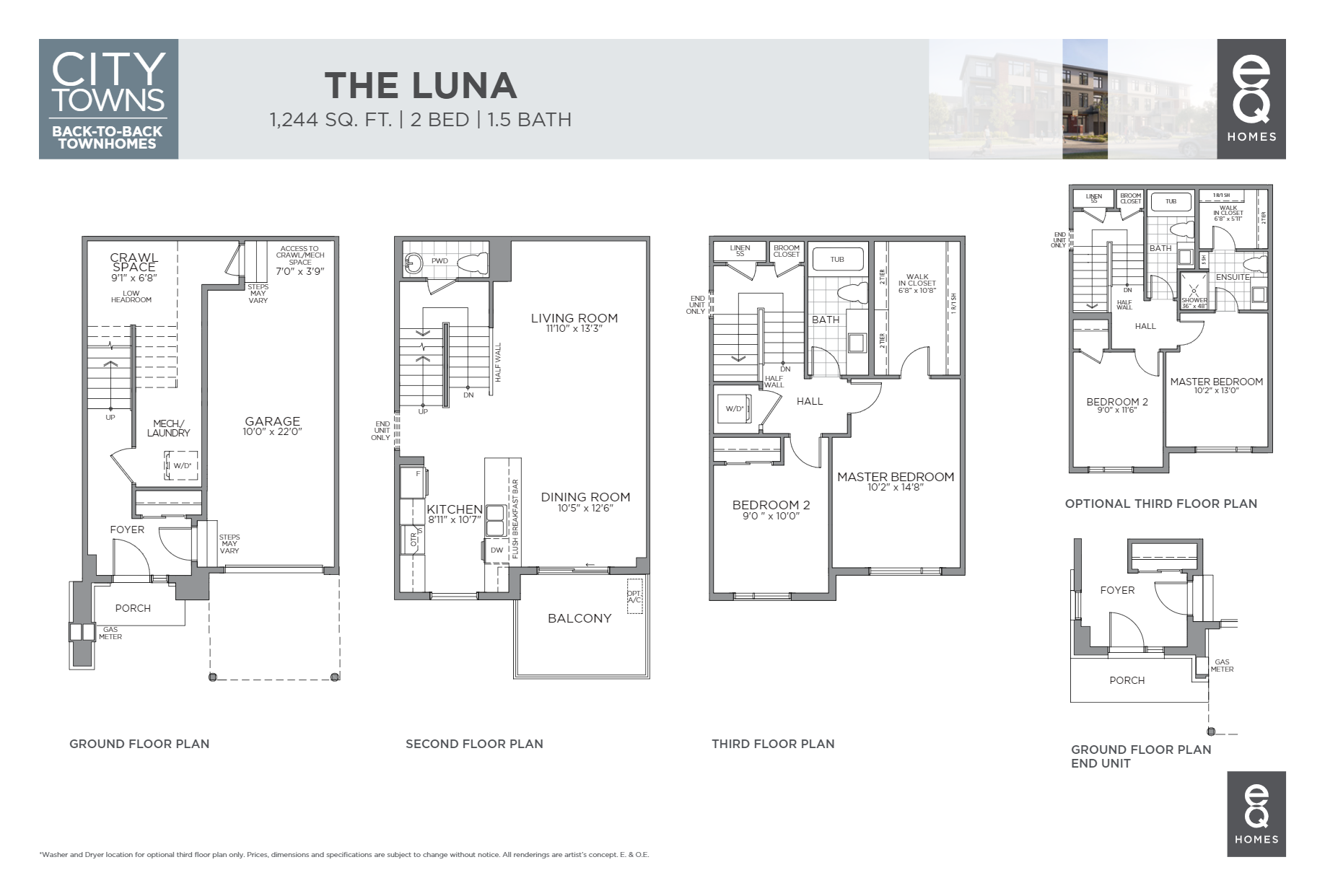 Provence, Orleans The Luna Floor Plans and Pricing