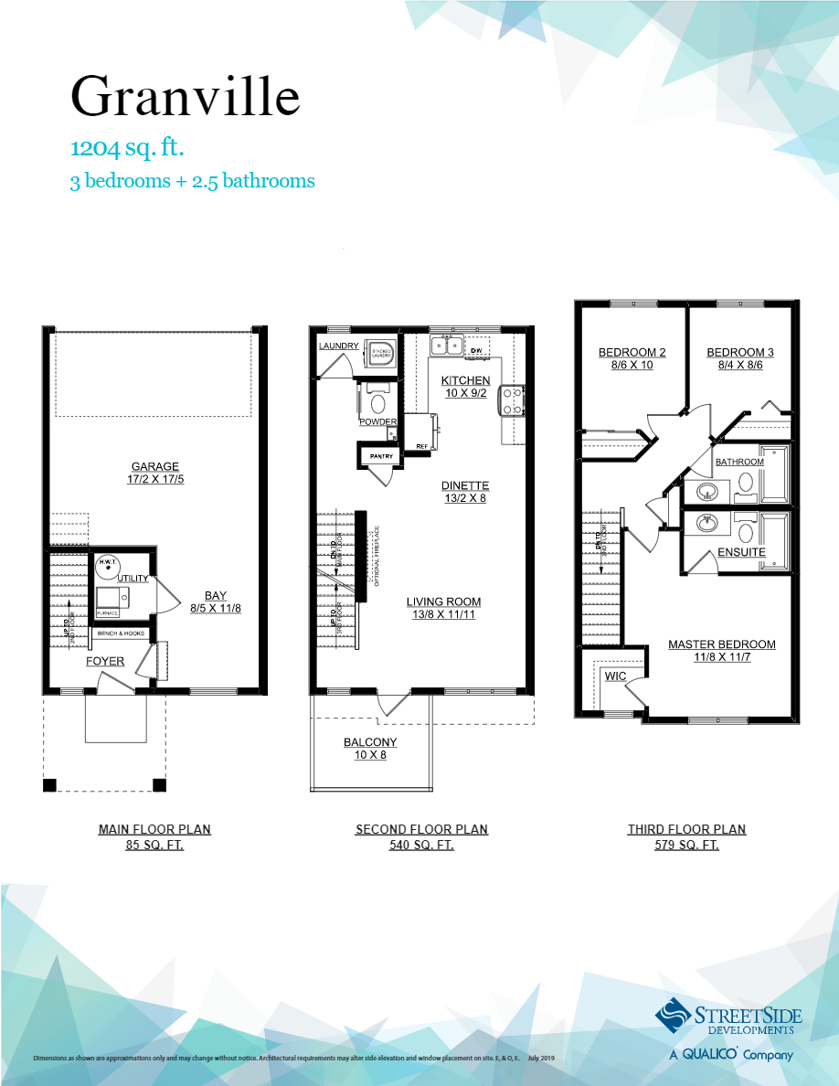 Altius Skyview Townhomes Granville Floor Plans and Pricing