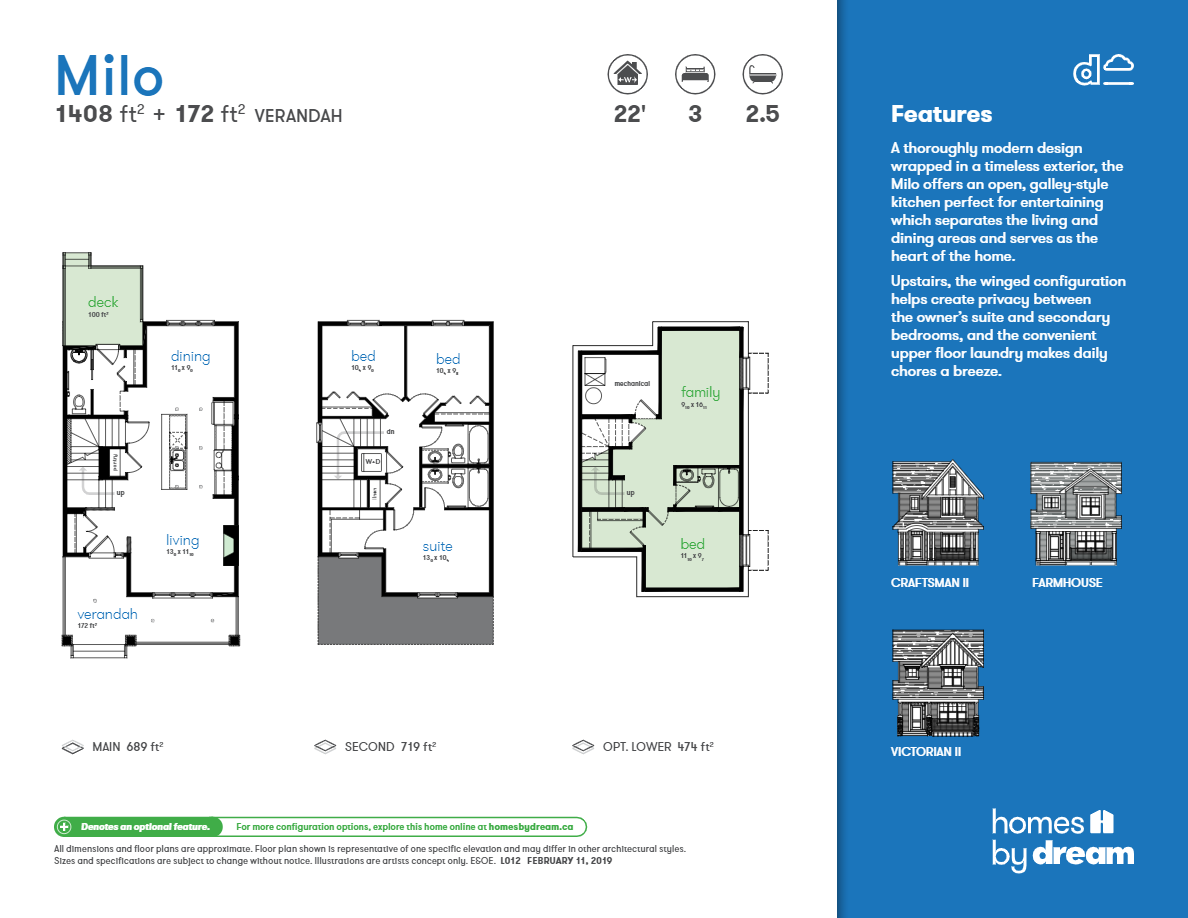Eastbrook on the Greens Milo Floor Plan, Regina SK Livabl