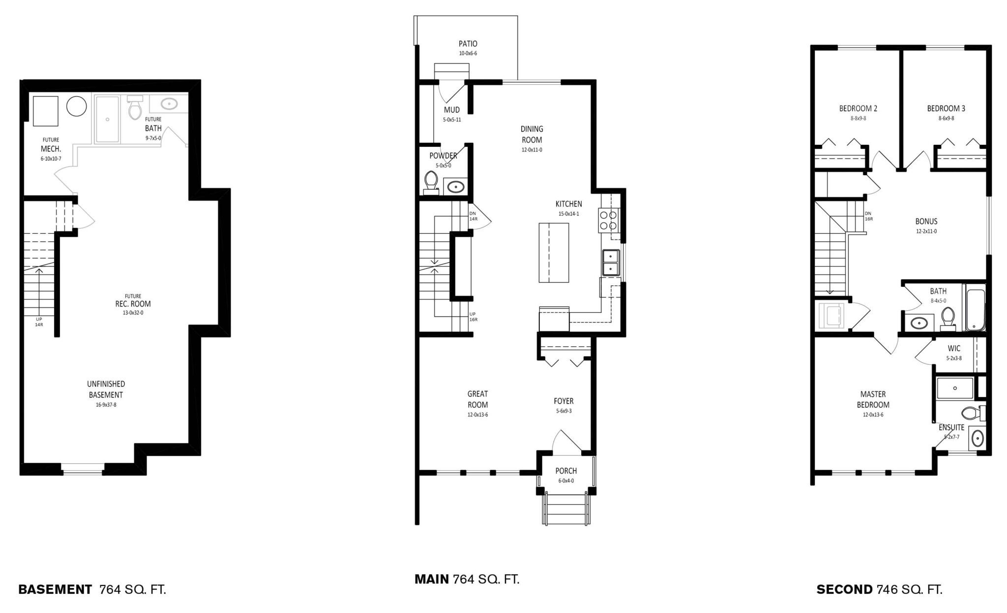 Southpoint Urban Townhomes THE ALBANY Floor Plan, Airdrie AB Livabl