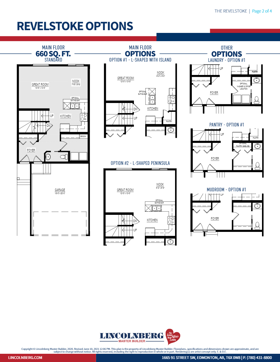 Saxony Glen The Revelstoke Floor Plans and Pricing