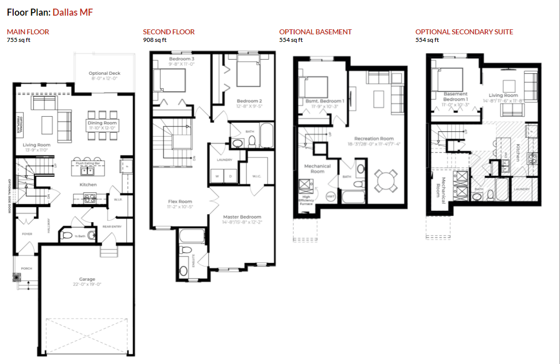 Edgemont 650 EAGLESON CRESCENT NW Floor Plans and Pricing