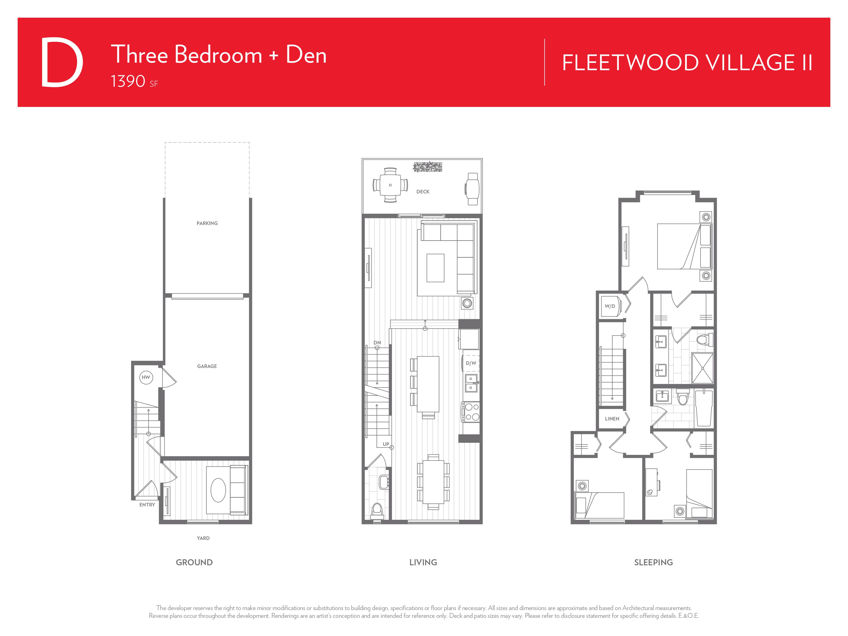 Fleetwood Village 2 (Townhomes) D Floor Plans and Pricing