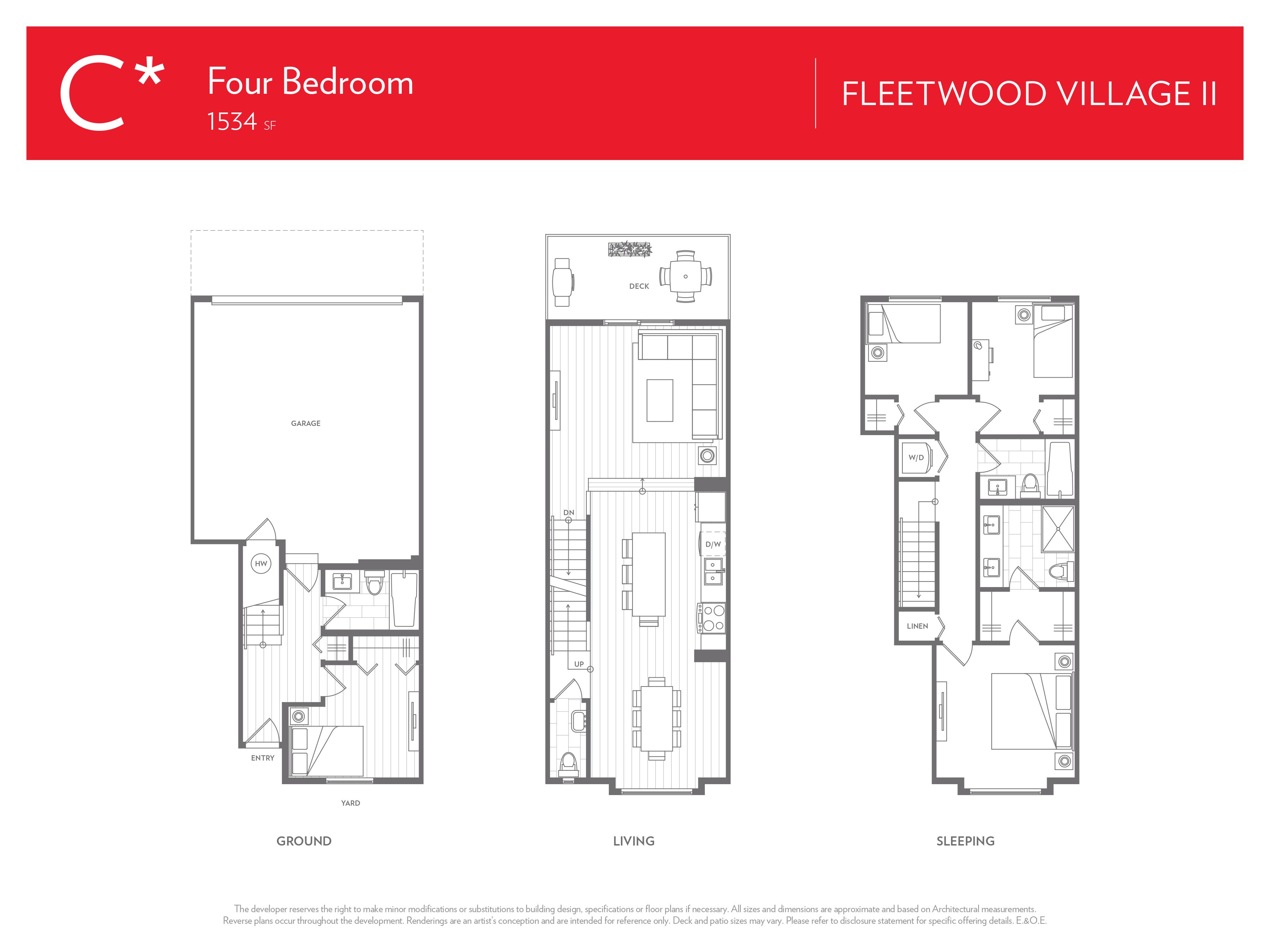 Fleetwood Village 2 (Townhomes) C* Floor Plans and Pricing