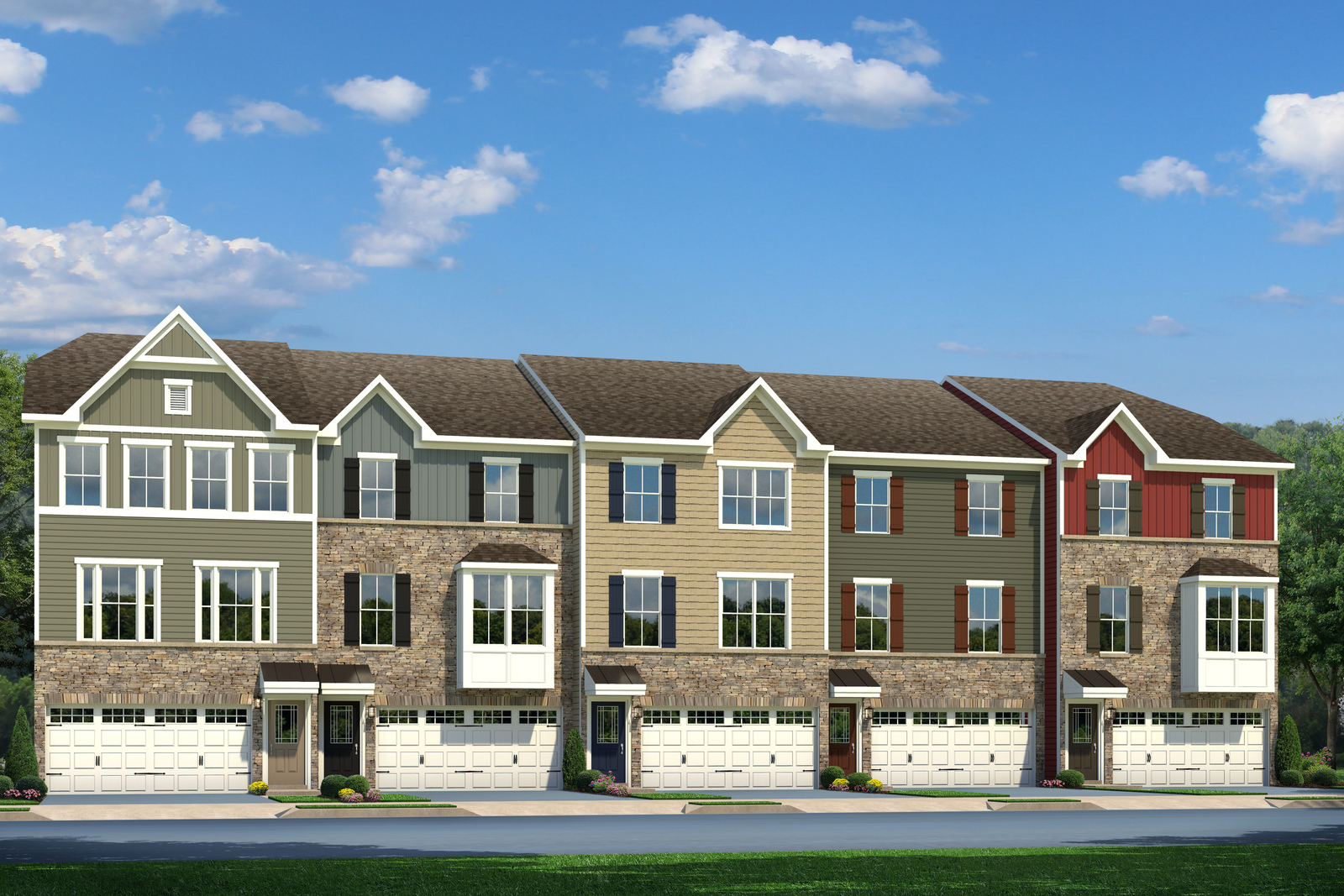 Schubert floor plan at The Towns at Bryan's Cove in Chesapeake, VA