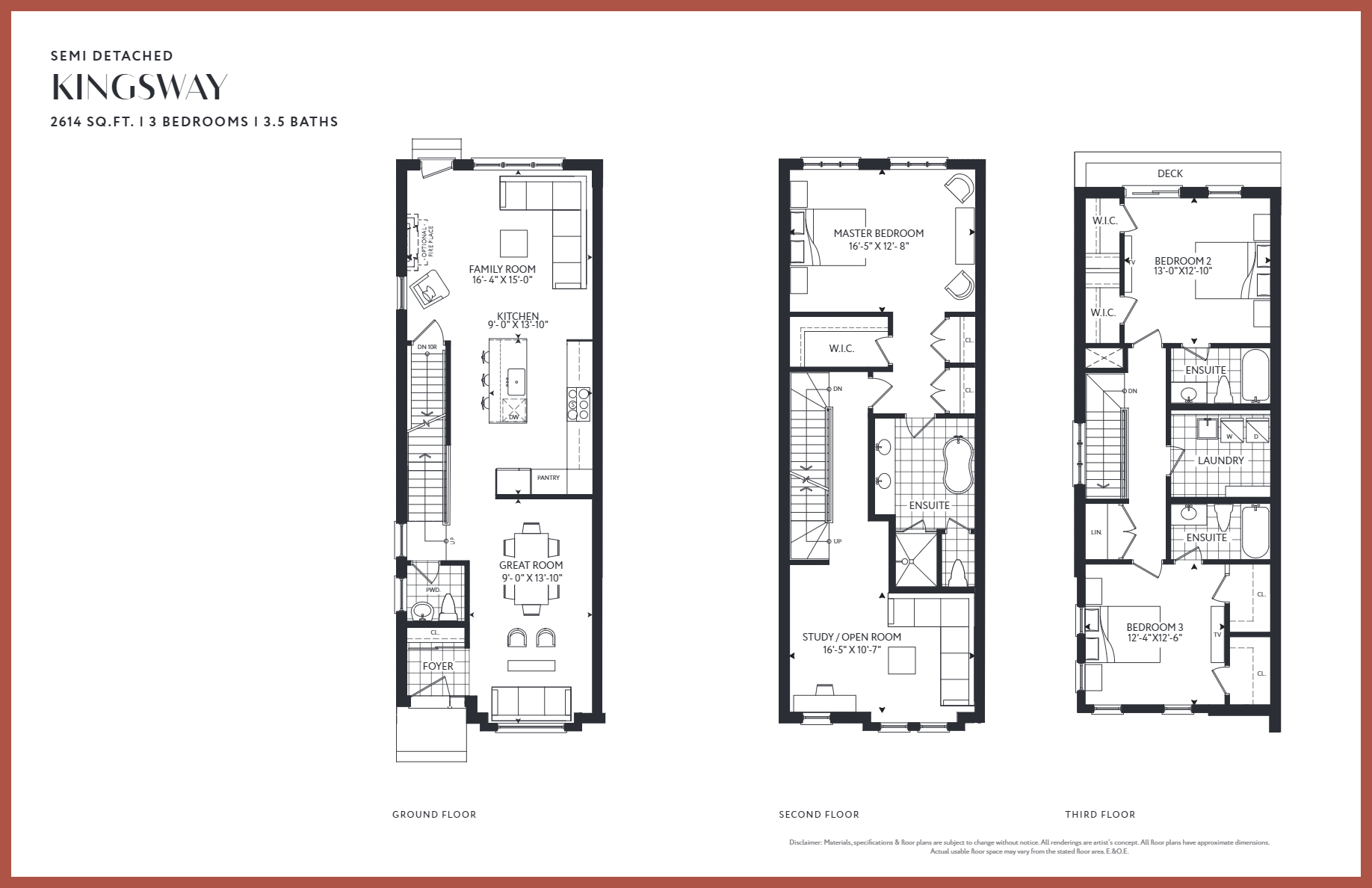 Fairfield Towns Kingsway Floor Plan, Toronto ON Livabl
