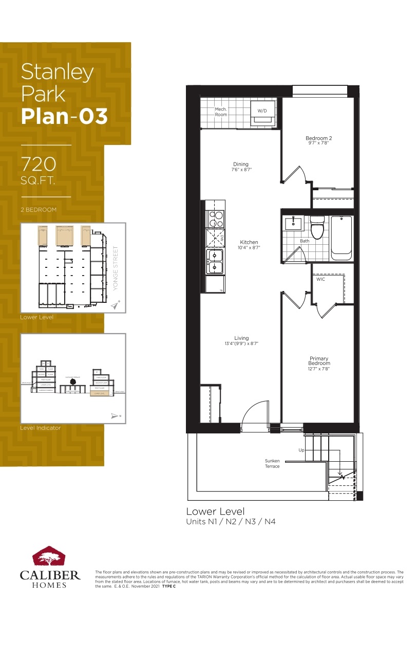 High Park Urban Towns Stanley Park 03 Floor Plan, Aurora ON Livabl