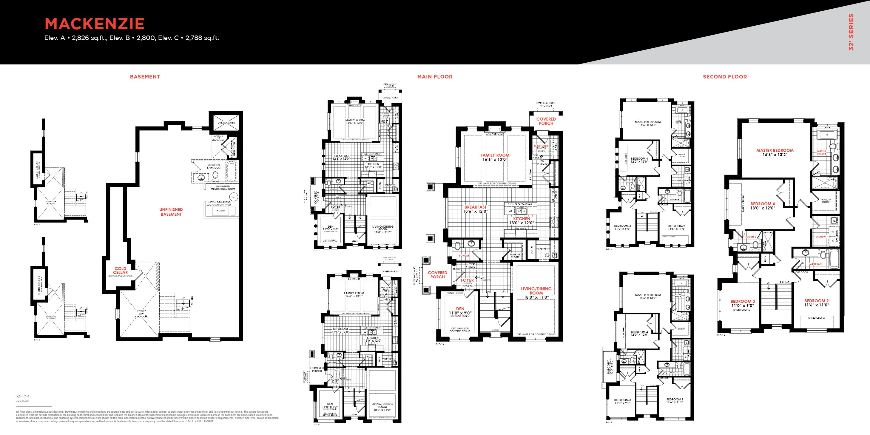 South Cornell Mackenzie Elev. B Floor Plans and Pricing