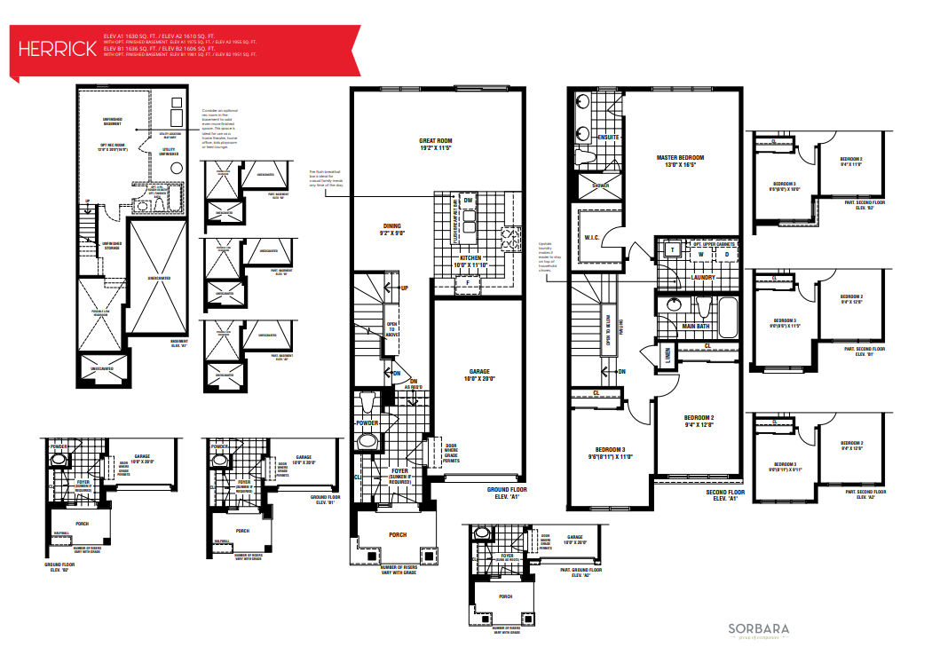 Storybrook Herrick (Interior) A1 Floor Plans and Pricing
