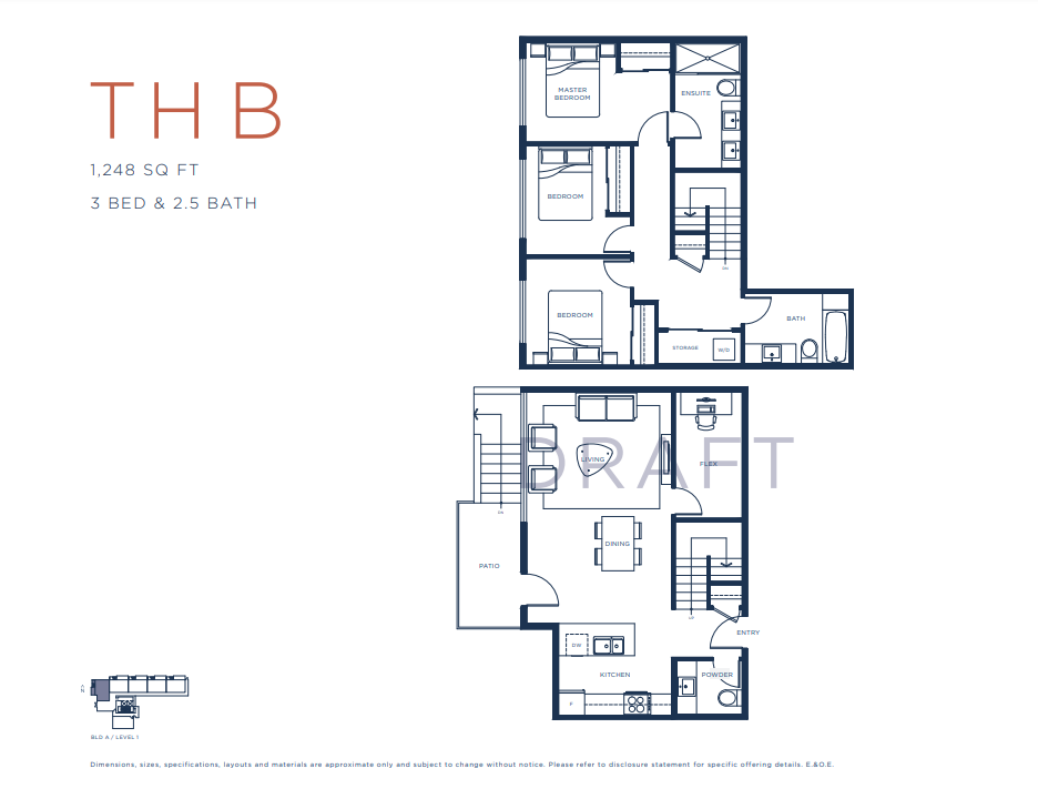 The Capstan TH B Floor Plan, Richmond BC Livabl