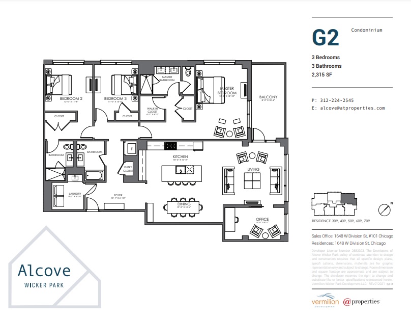 Alcove Wicker Park 309 Floor Plans and Pricing