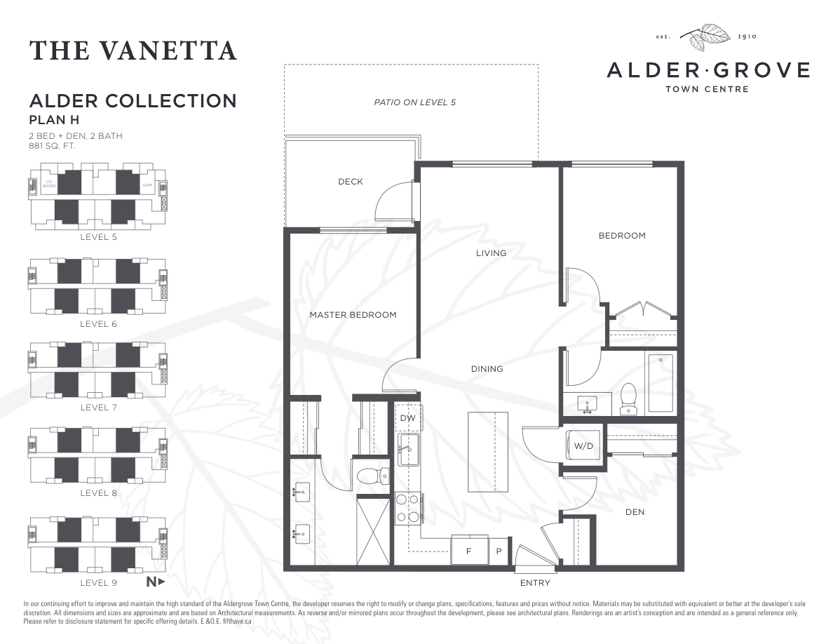 Aldergrove Town Centre Creekside H Plan Floor Plans and Pricing