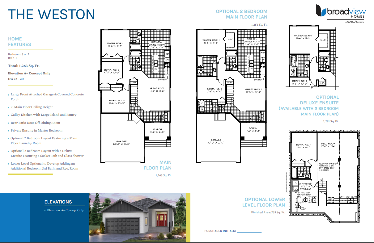 Sage Creek The Weston Floor Plan, Winnipeg MB Livabl