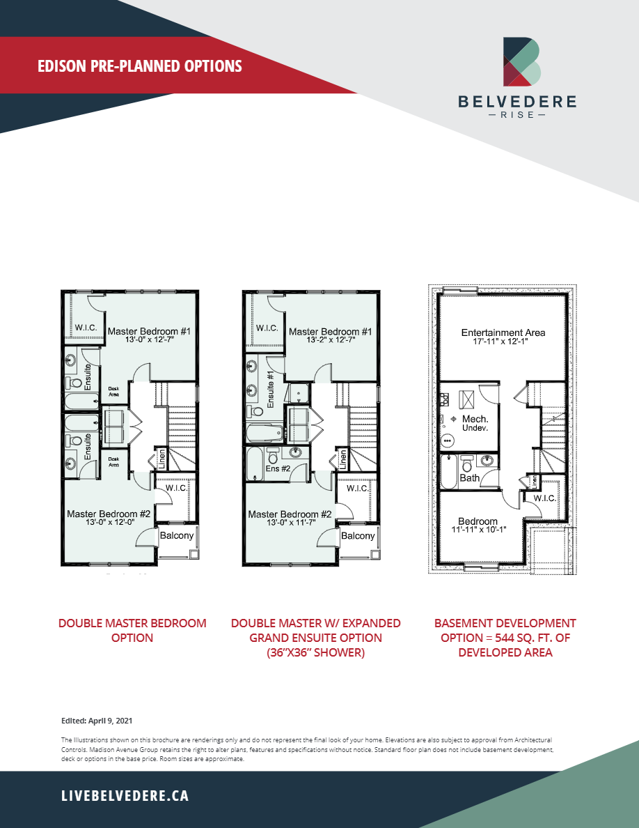 Belvedere Rise Edison Floor Plans and Pricing