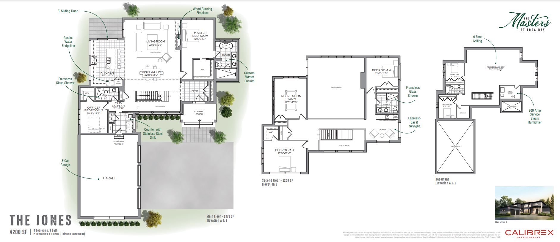 The Masters at Lora Bay LOT 37 Floor Plans and Pricing