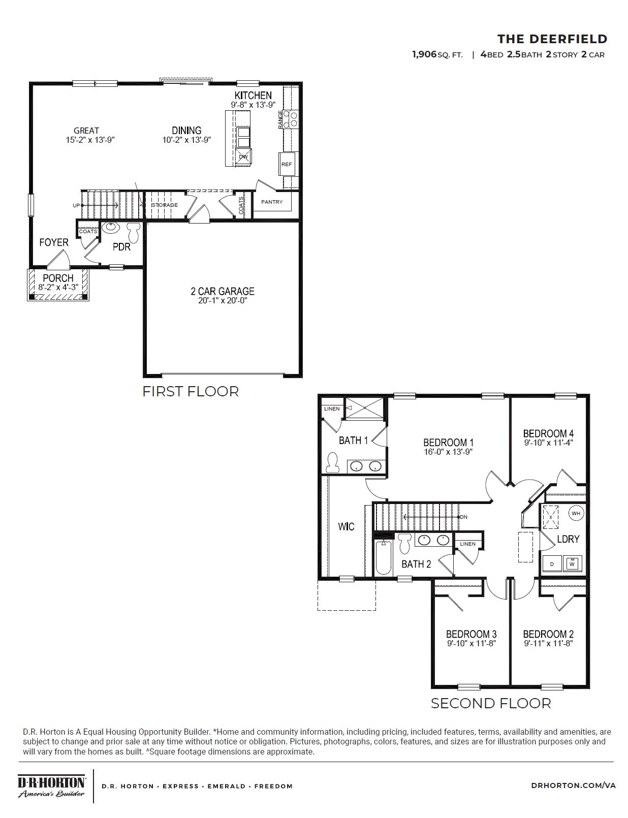 Arbors at Farms of New Kent Express Deerfield Floor Plans and Pricing