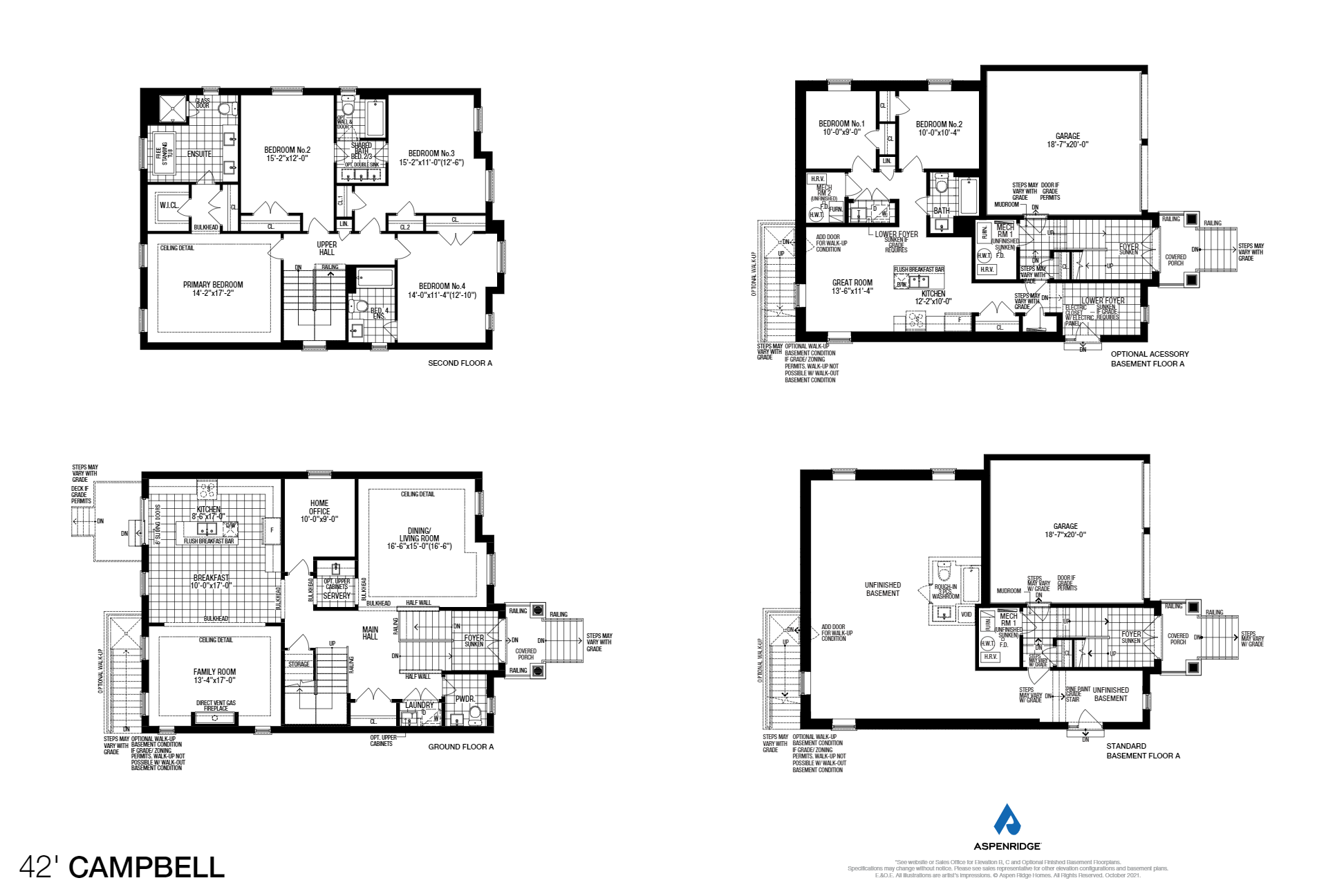Bondhead Campbell Elev. A Floor Plans and Pricing