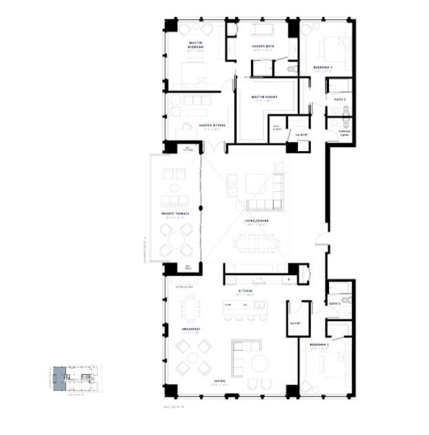The Hawthorne - Memorial Floor Plan, Houston TX | Livabl