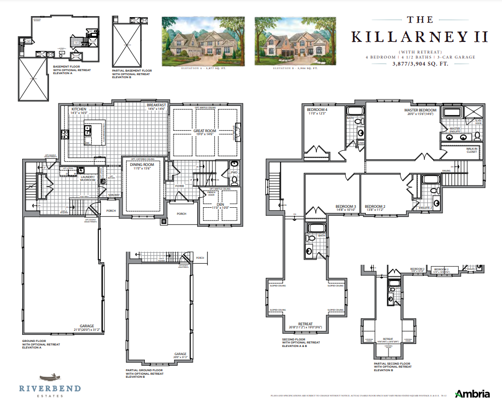 Riverbend Estates The Killarney II B Floor Plans and Pricing
