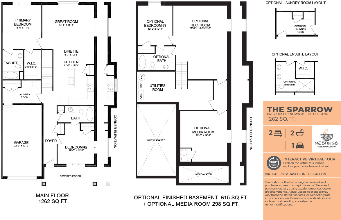 Nestings The Sparrow Floor Plan, Simcoe ON Livabl