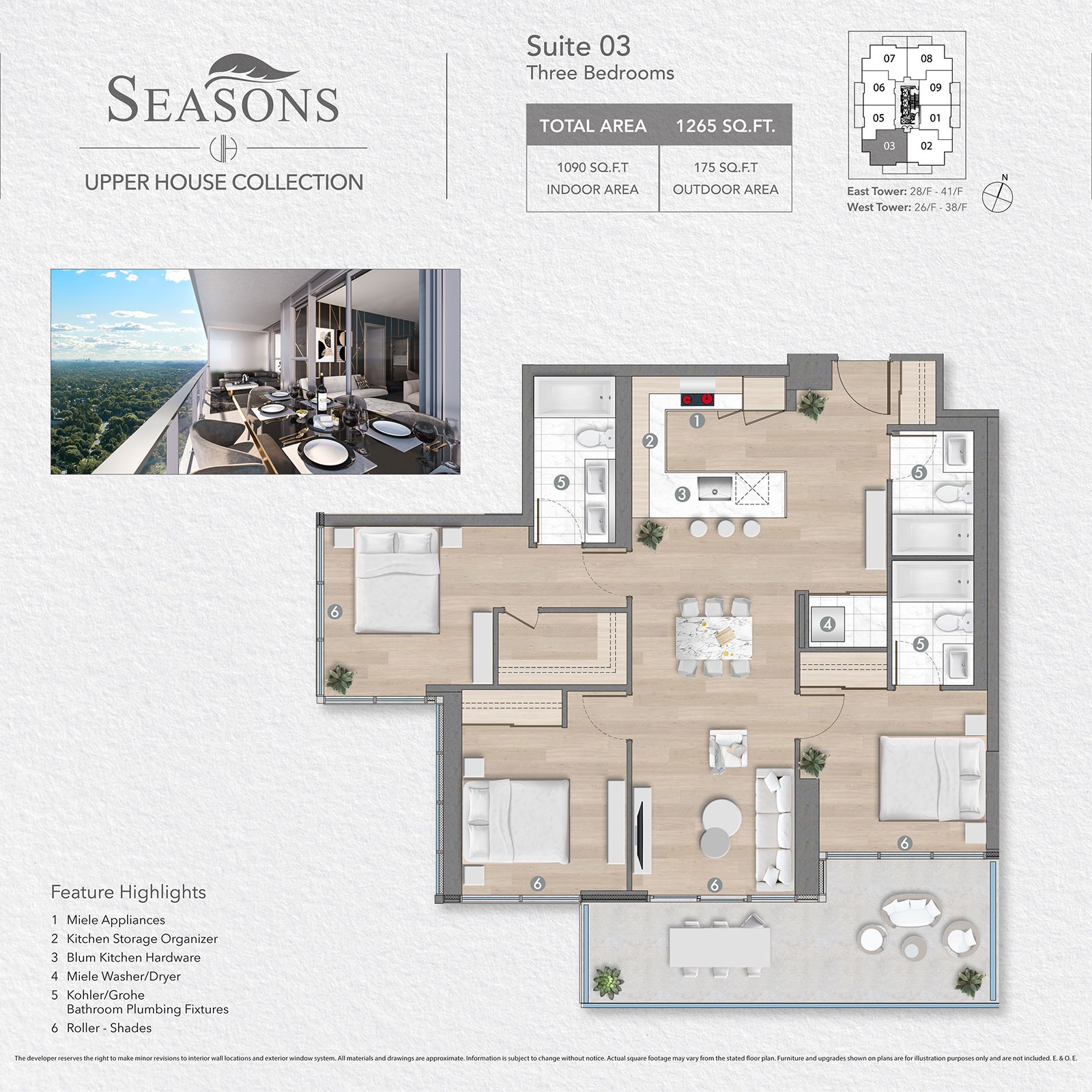 Floor plan of Suite 3
