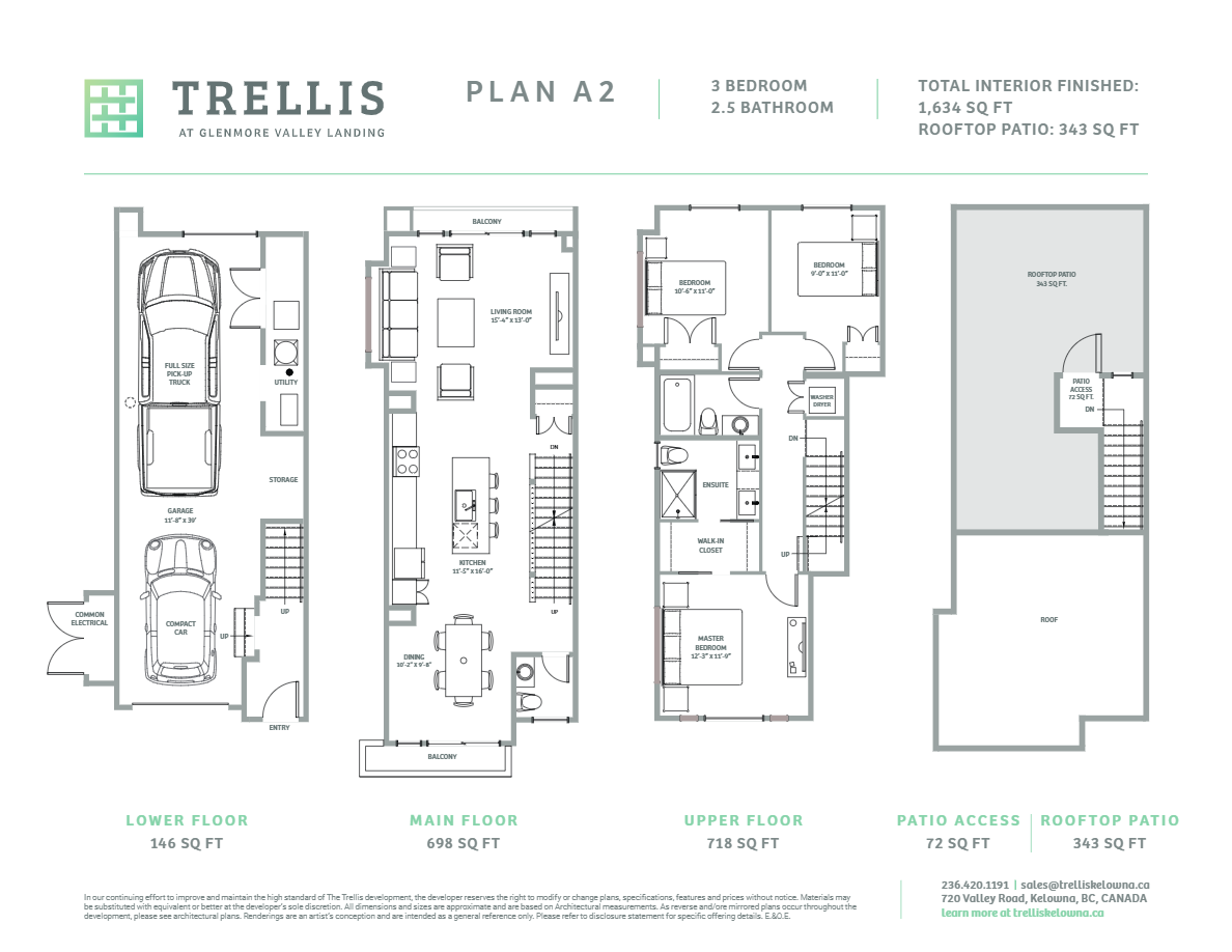 TRELLIS A2 Floor Plan, Kelowna BC Livabl