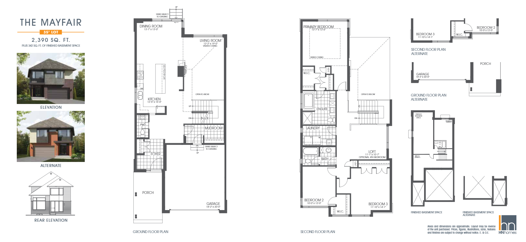 Riverside South (HN Homes) The Mayfair Floor Plan, Ottawa ON Livabl