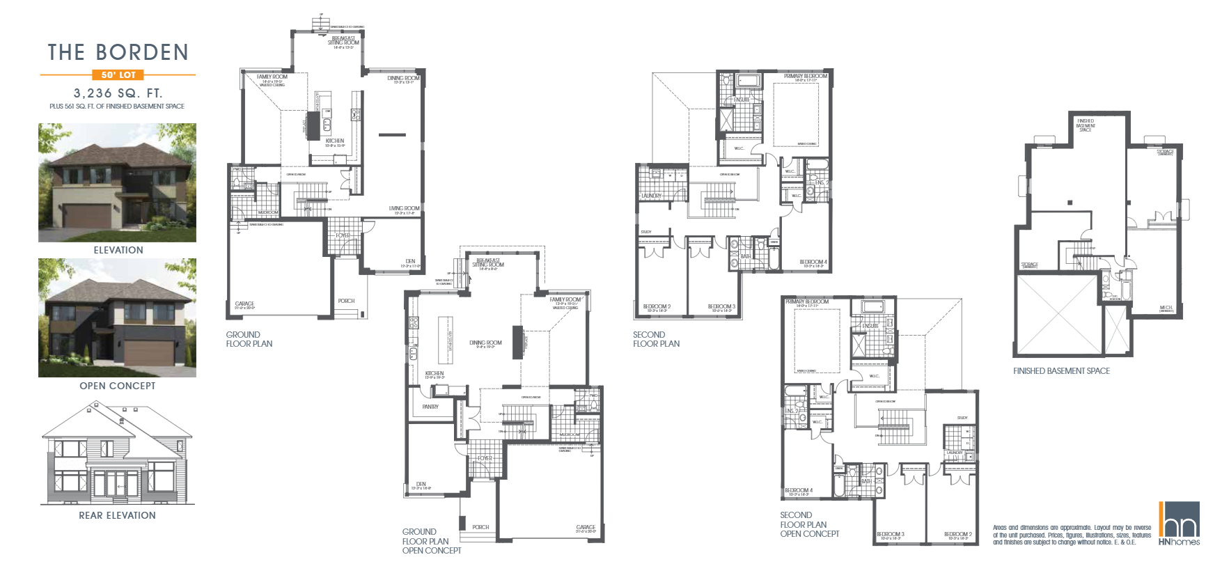 Riverside South (HN Homes) The Borden Floor Plan, Ottawa ON Livabl