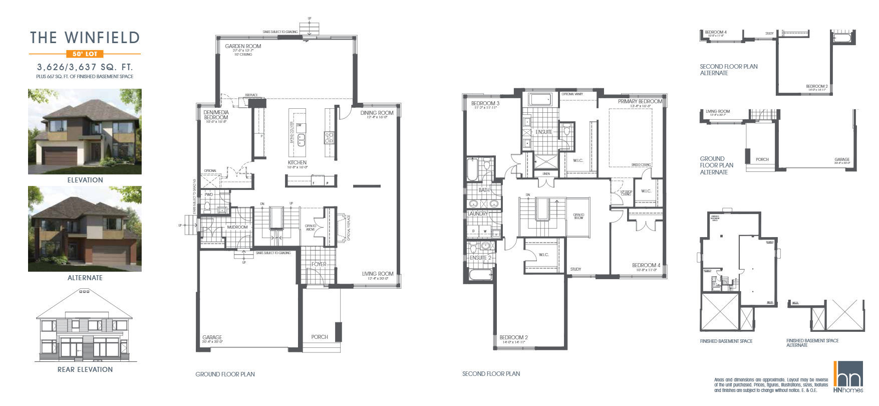 Riverside South The Winfield Floor Plans and Pricing