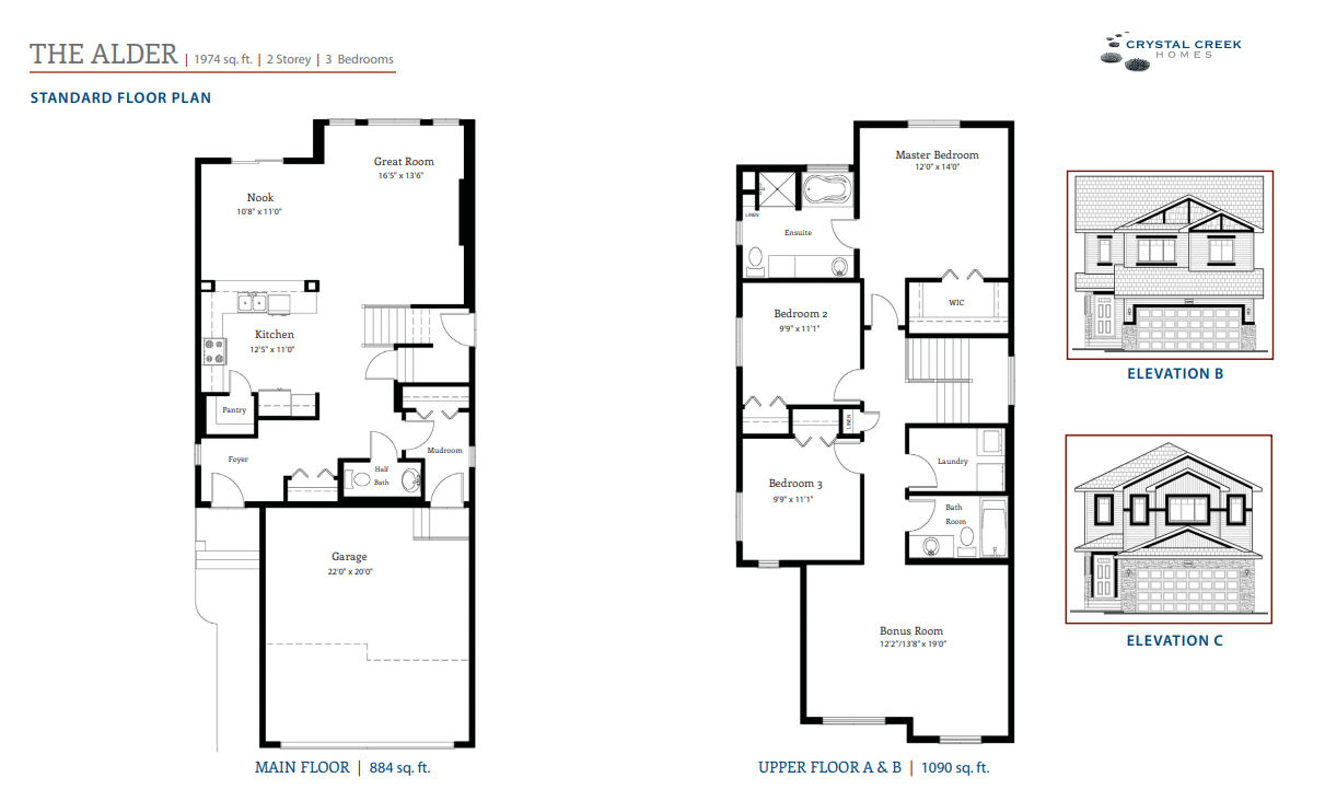 Maple Crest Alder Floor Plans and Pricing