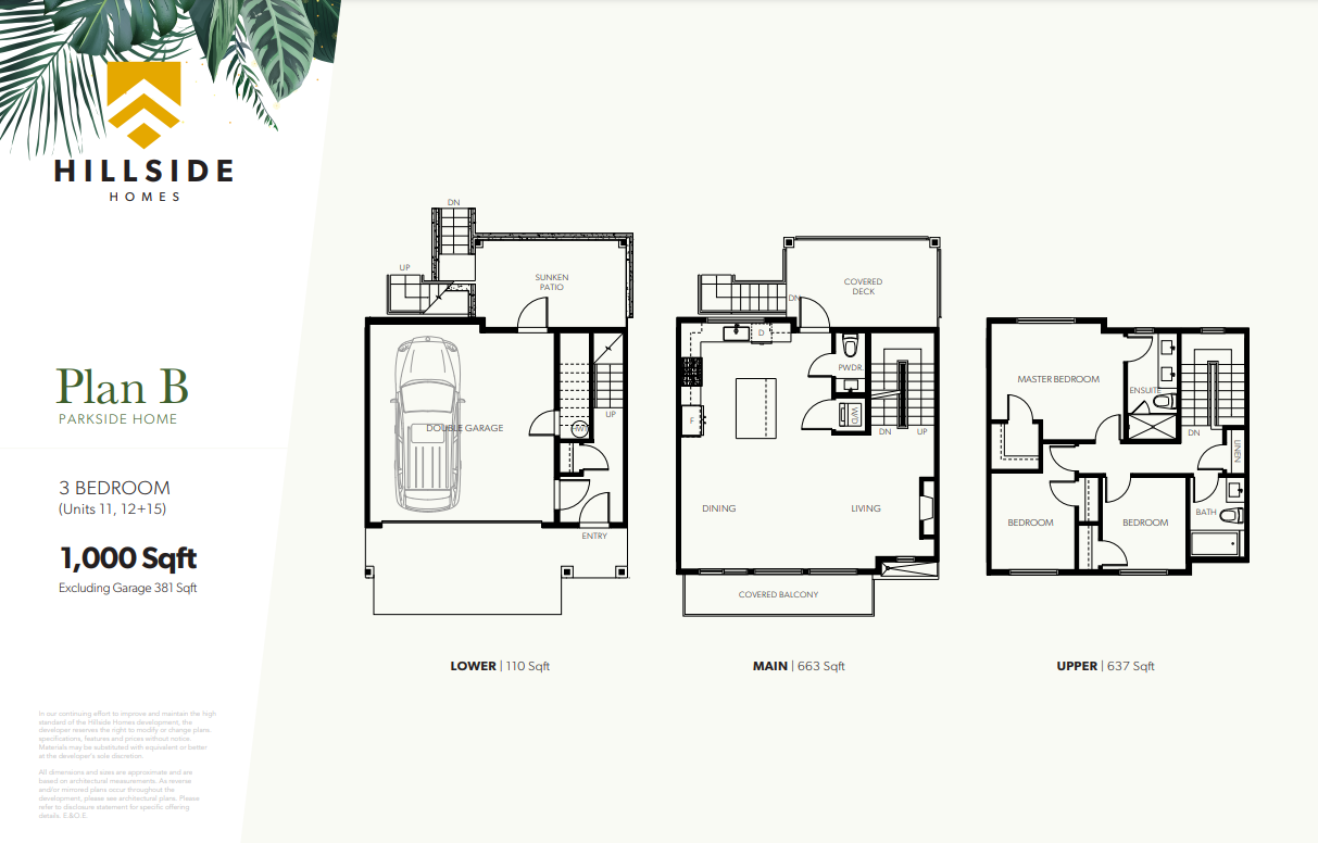 Hillside Homes A Floor Plan, Maple Ridge BC Livabl