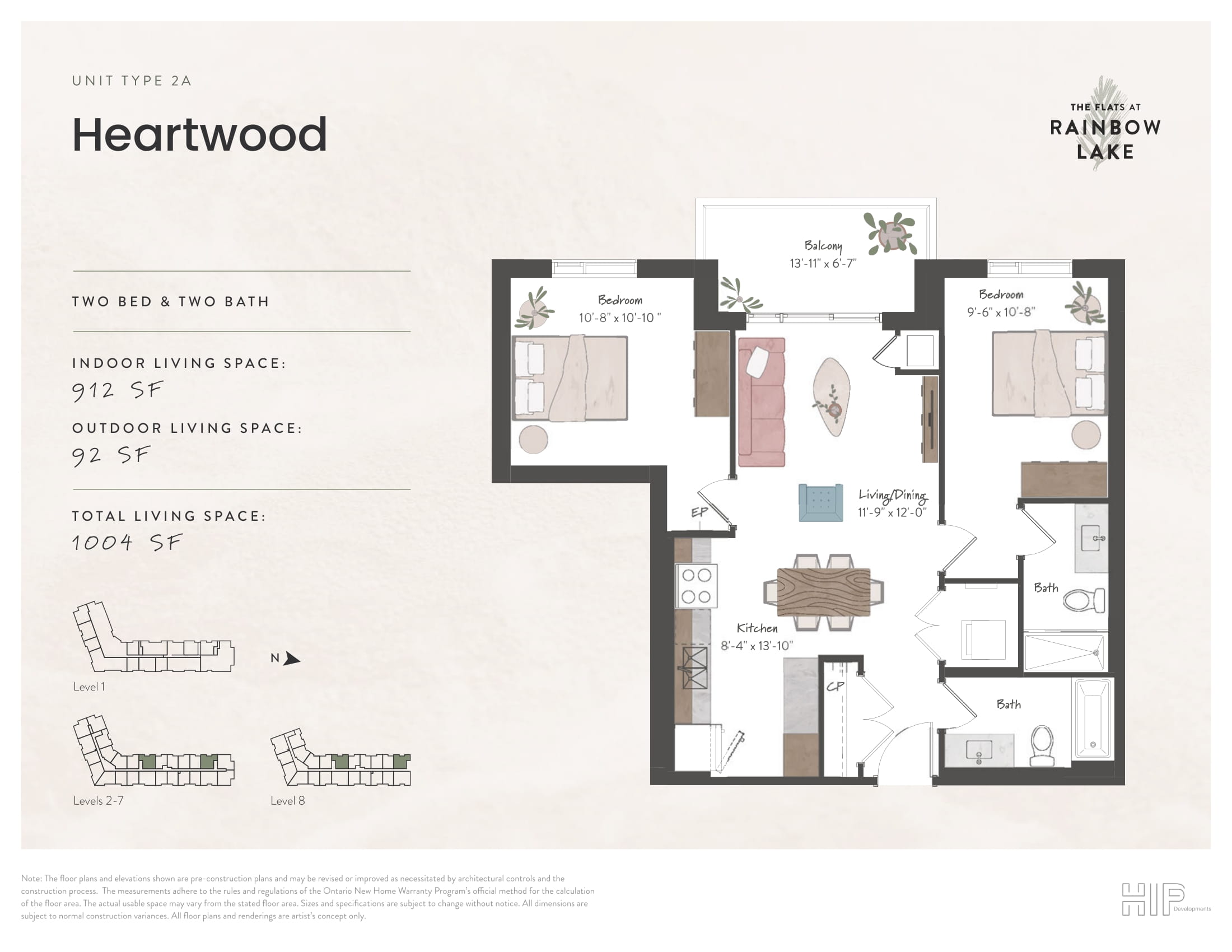 The Flats at Rainbow Lake Heartwood Floor Plan, Kitchener ON Livabl
