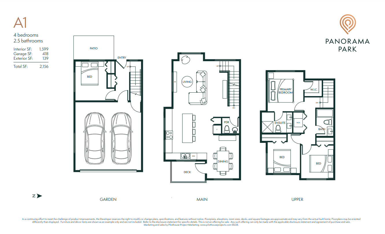 Panorama Park A1 Floor Plan, Surrey BC Livabl