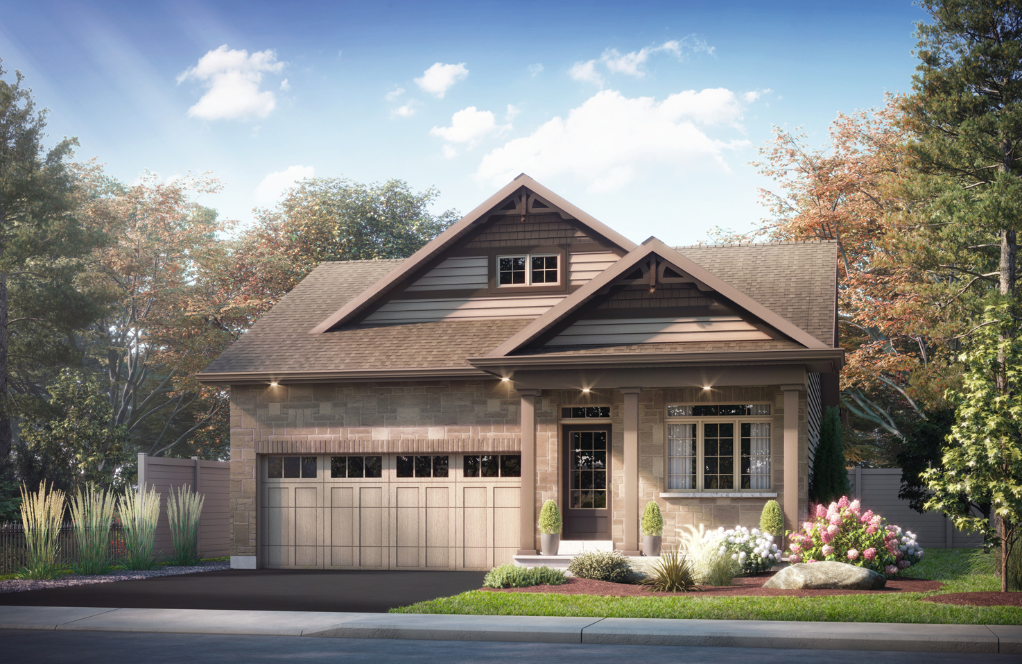 The Stoneham floor plan at Woodhaven in Kingston, ON