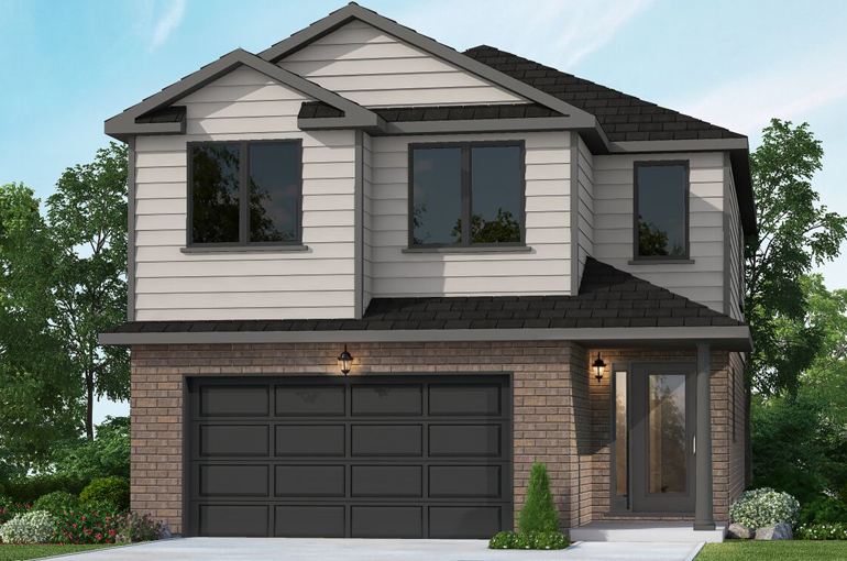 The Kensignton B floor plan at Tavistock Heights in East Zorra