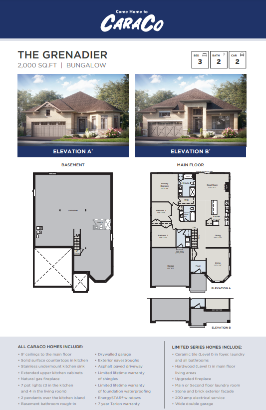 Trails Edge The Grenadier Floor Plans and Pricing
