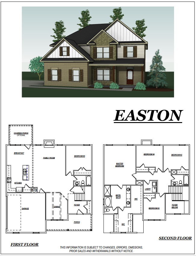 Laney Place Easton Floor Plans and Pricing