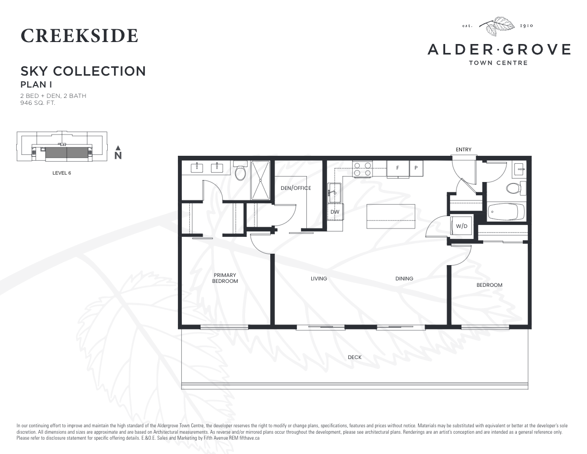 Aldergrove Town Centre Creekside I Floor Plan, Langley Township BC