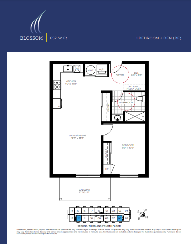 Lakeshore Pointe Condominium Blossom Floor Plan, North Bay ON Livabl