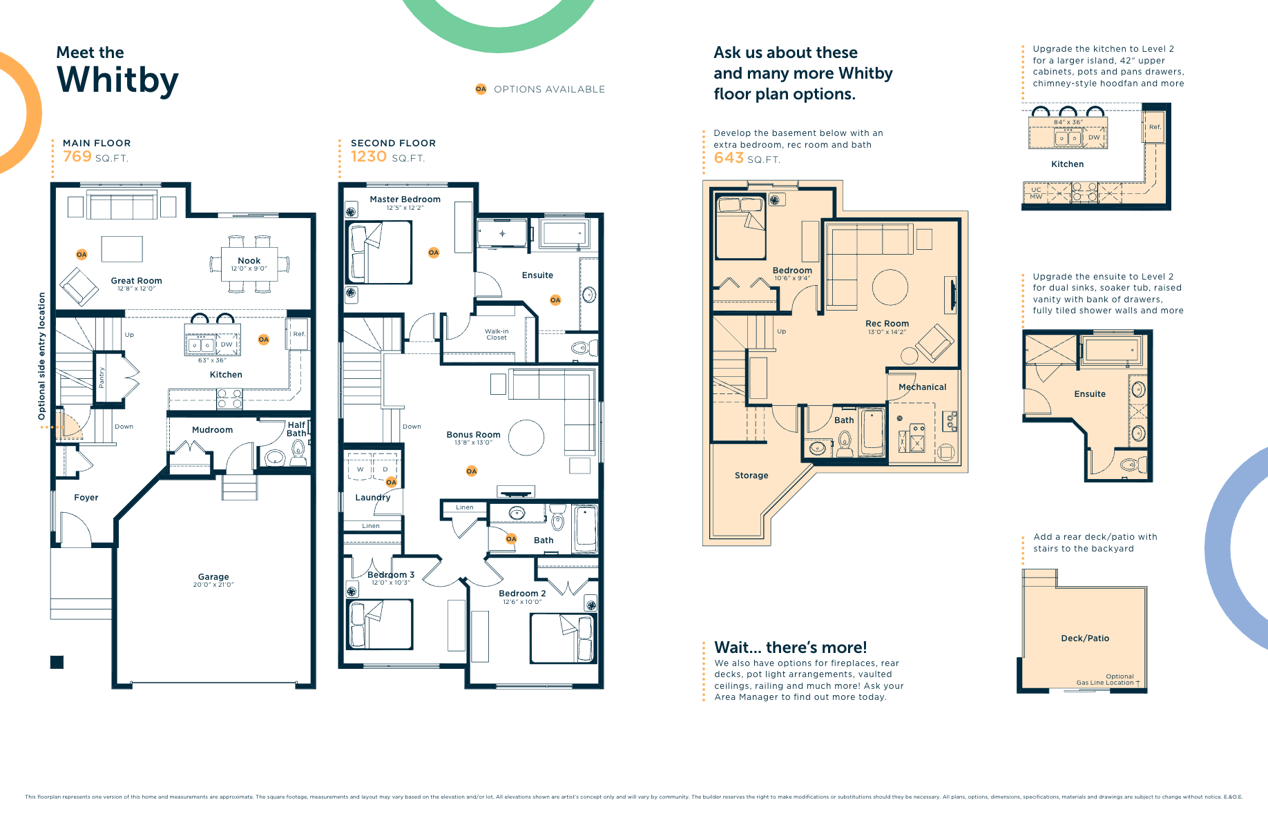 Edgemont Whitby Floor Plan, Edmonton AB Livabl