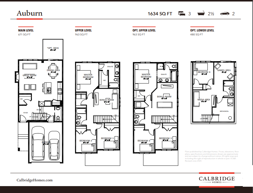 Bayview - Auburn Floor Plan, Airdrie AB | Livabl