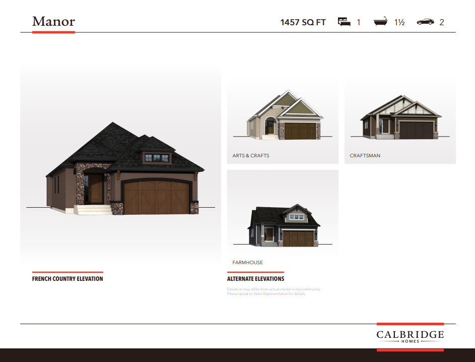Mahogany Manor Floor Plans and Pricing