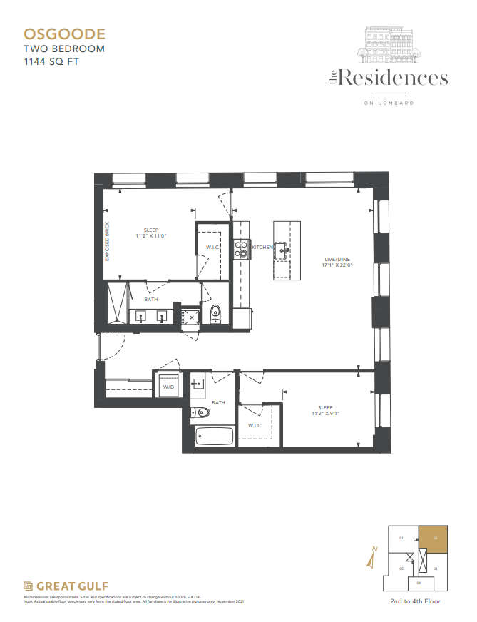 Residences on Lombard Osgoode Floor Plan, Toronto ON Livabl