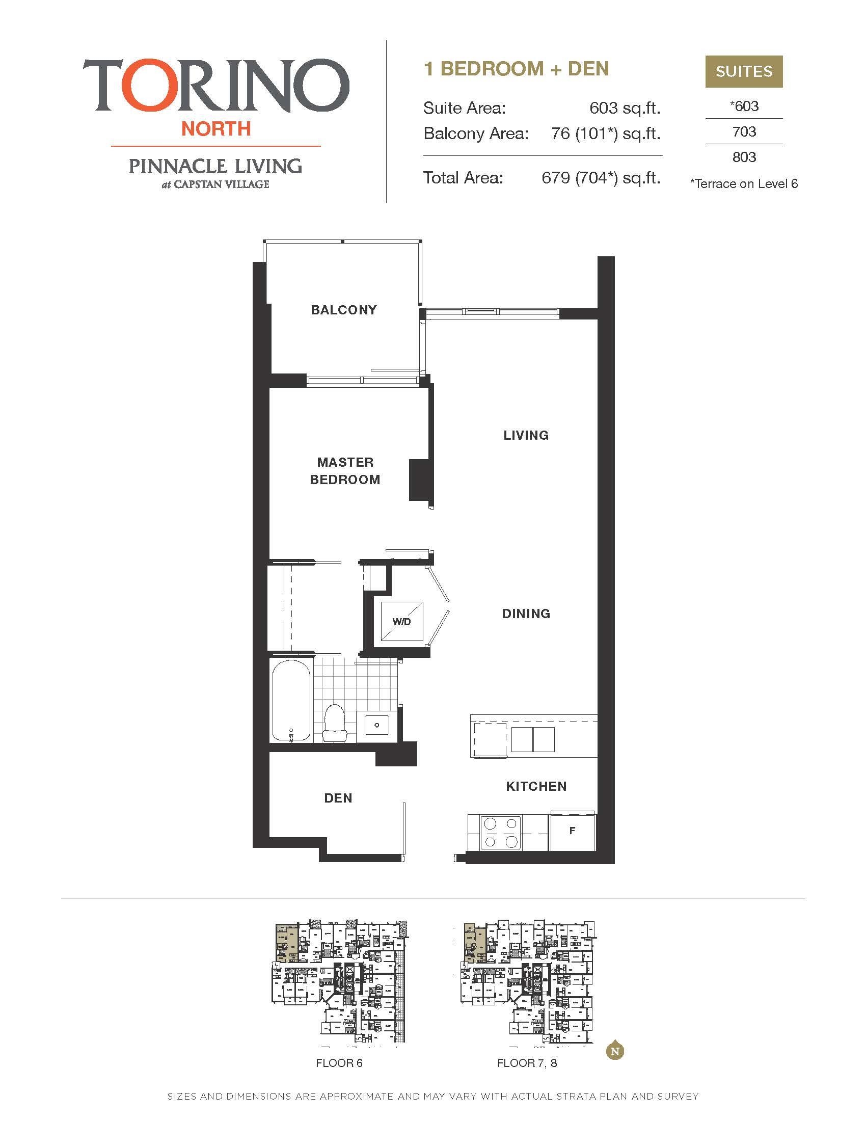 Torino Pinnacle Living at Capstan Village 603 3268 Carscallen Road