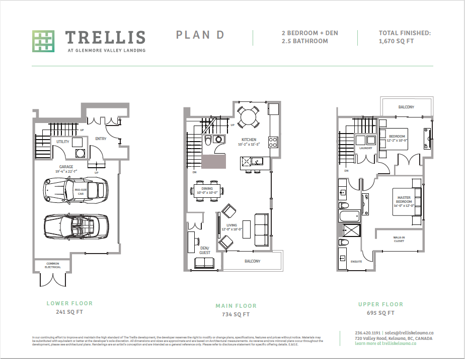 TRELLIS D Floor Plan, Kelowna BC Livabl