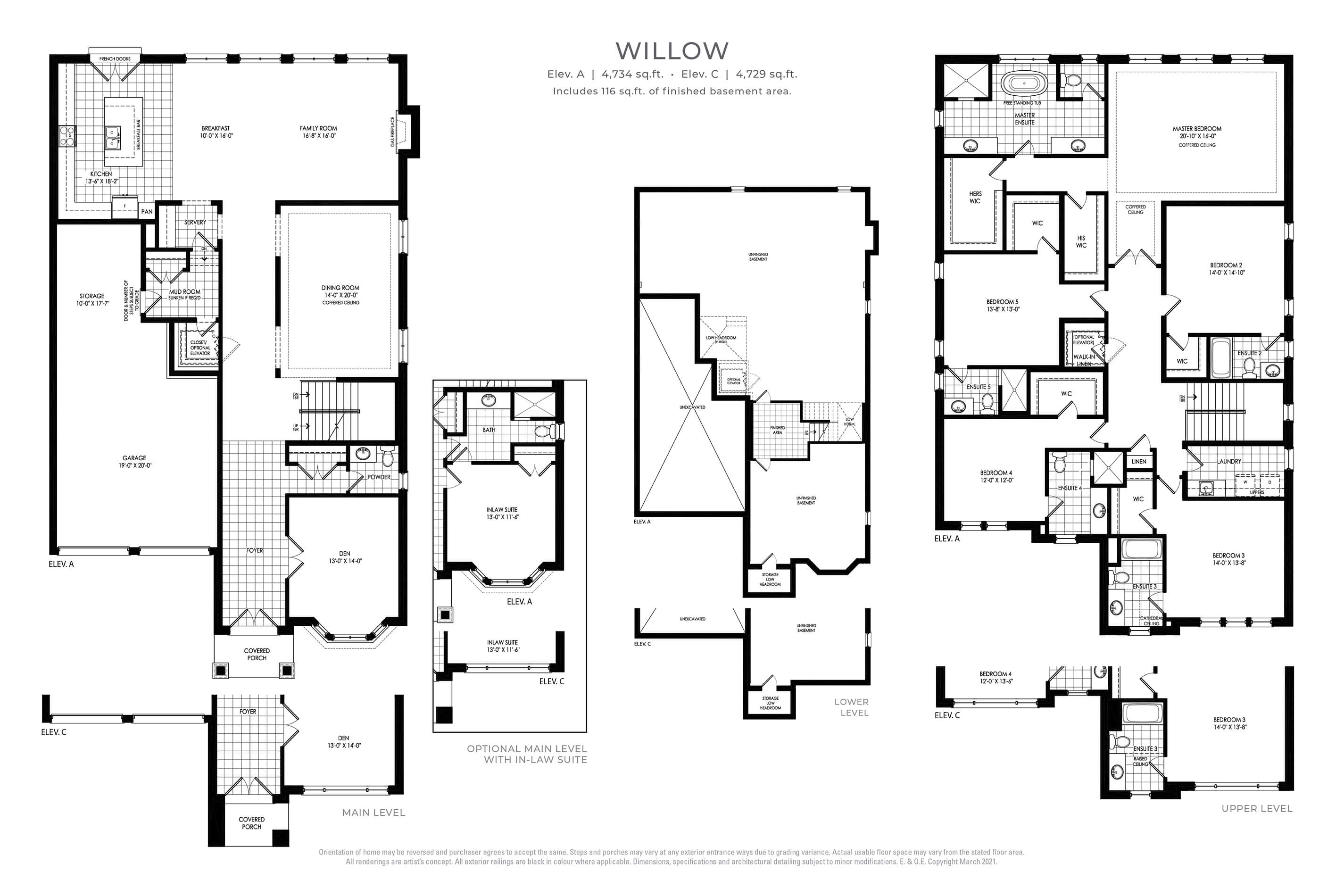 OakRidge Meadows Willow Elev. C Floor Plan, Richmond Hill ON Livabl